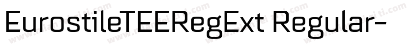 EurostileTEERegExt Regular字体转换